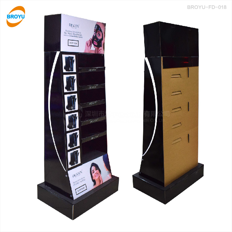 Acrylic Facial Mask Display Rack with Base for Cosmetics and